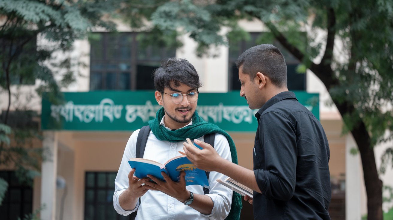 সম্প্রতি পড়া একটি বই নিয়ে দুই বন্ধুর মধ্যে সংলাপ